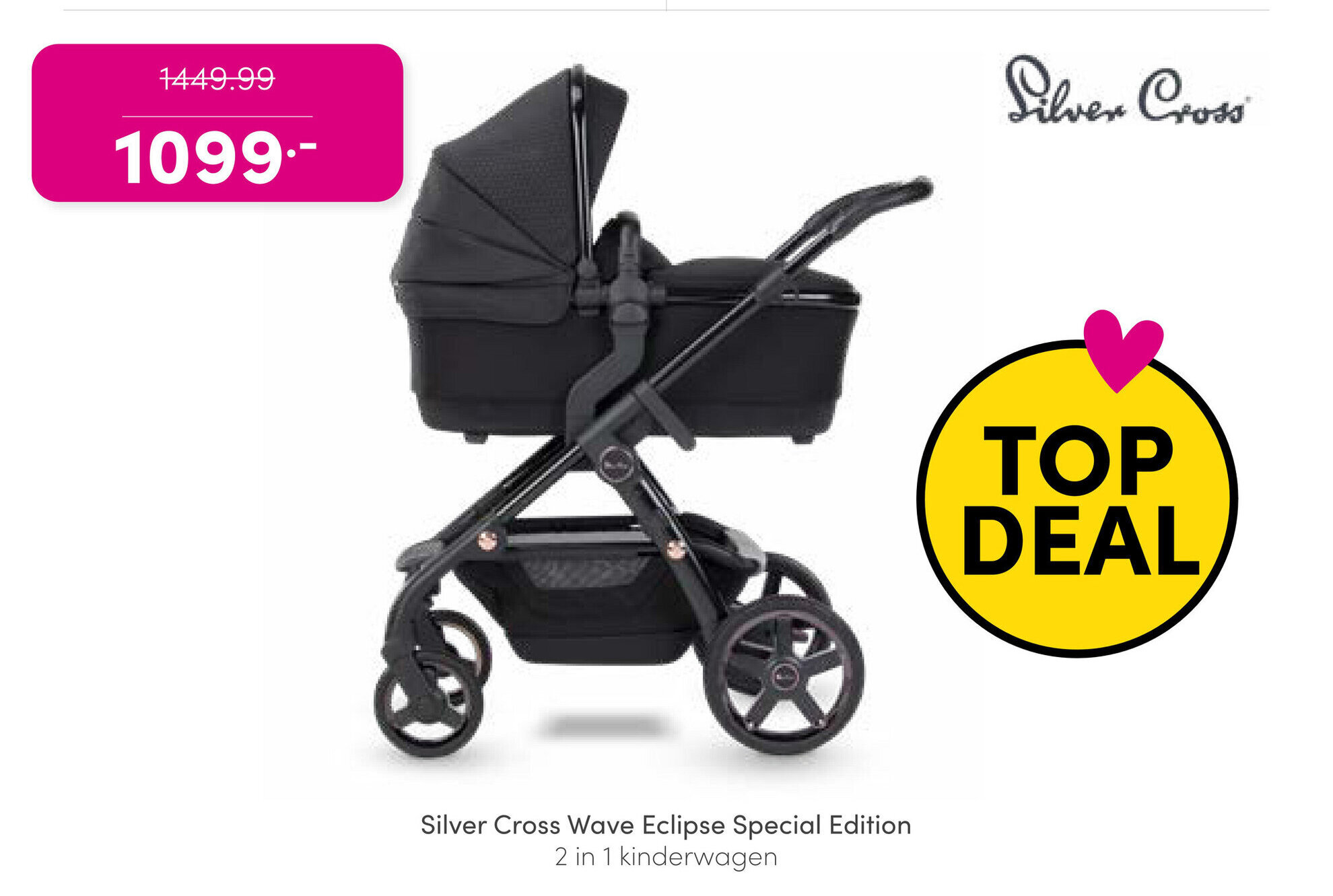 Silver Cross Wave Eclipse Special Edition 2 in 1 kinderwagen aanbieding ...