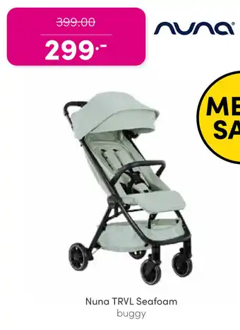 Baby & Tiener Nuna TRVL seafoam buggy aanbieding