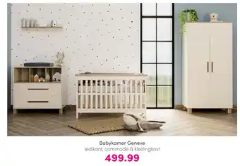 Baby & Tiener Babykamer geneve ledikant, commode & kledingkast aanbieding