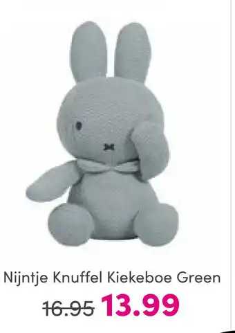 Baby & Tiener Nijntje knuffel kiekeboe green aanbieding