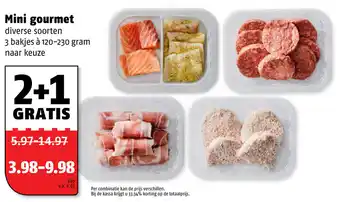 Poiesz Mini gourmet 3*120-230g aanbieding