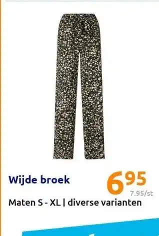 Action Wijde broek aanbieding