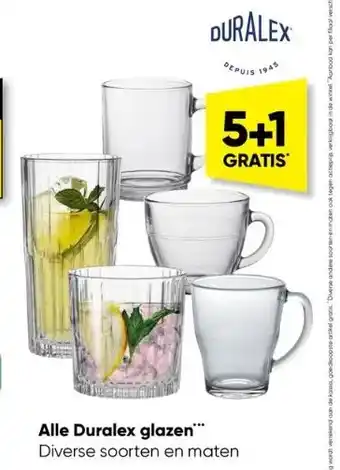 Big Bazar Alle duralex glazen"" diverse soorten en maten aanbieding