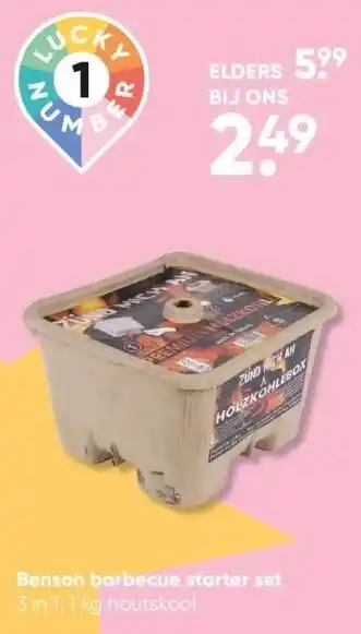Big Bazar Benson barbecue starter set aanbieding