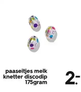 HEMA Paaseitjes melk knetter discodip 175gram aanbieding