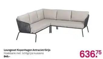 Karwei Loungeset kopenhagen antraciet/grijs aanbieding