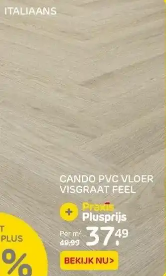 Praxis Cando pvc vloer visgraat feel aanbieding