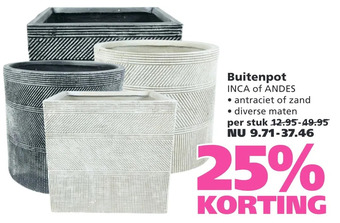 Ranzijn Buitenpot aanbieding