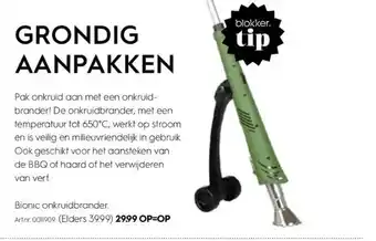 Blokker Bionic onkruidbrander. aanbieding