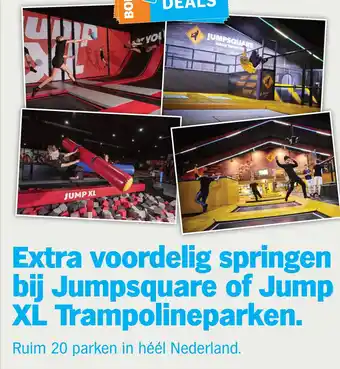 Albert Heijn Extra voordelig springen bij jumpsquare of jump xl trampolineparken. aanbieding