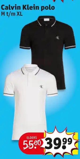 Kruidvat Calvin klein polo aanbieding