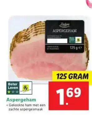 Lidl Aspergeham aanbieding