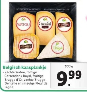 Lidl Belgisch kaasplankje aanbieding
