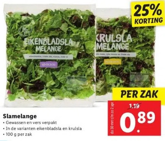 Lidl Slamelange aanbieding