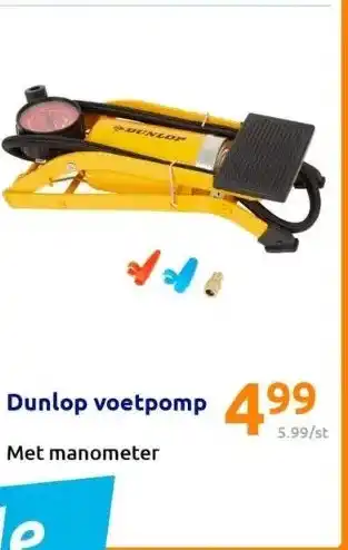 Action Dunlop voetpomp aanbieding