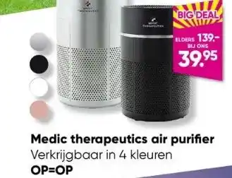 Big Bazar Medic therapeutics air purifier verkrijgbaar in 4 kleuren op=op aanbieding