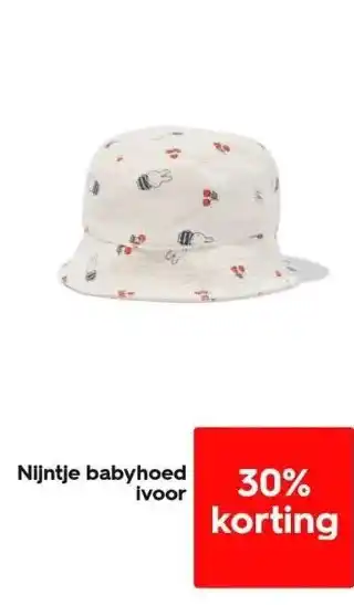 HEMA Nijntje babyhoed ivoor aanbieding