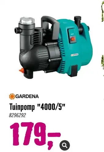 Hornbach Gardena tuinpomp "4000/5" 9206202 aanbieding