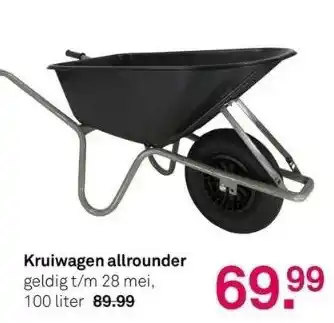 Karwei Kruiwagen allrounder geldig t/m 28 mei, 100 liter aanbieding