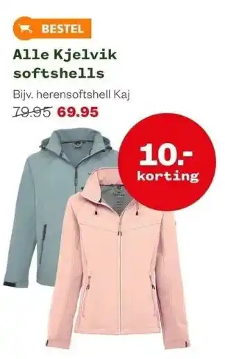 Welkoop Alle kjelvik softshells aanbieding