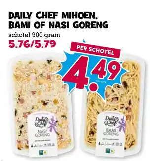 Boon`s Markt Daily chef mihoen, bami of nasi goreng aanbieding
