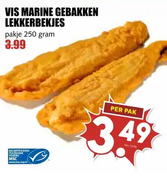 MCD Supermarkt Vis marine gebakken lekkerbekjes aanbieding