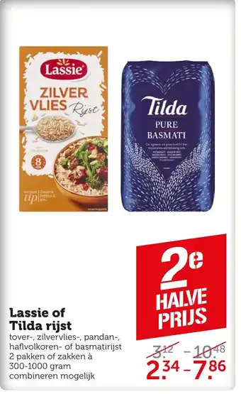 Coop Lassie of tilda rijst aanbieding