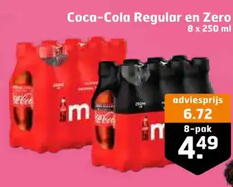 Trekpleister Coca-cola regular en zero aanbieding