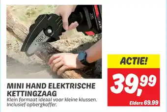 Dekamarkt Mini hand elektrische kettingzaag aanbieding