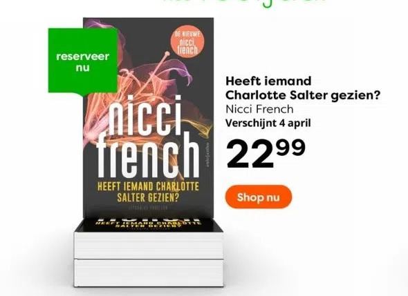 Heeft Iemand Charlotte Salter Gezien