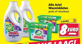 Nettorama Alle ariel wasmiddelen pods of vloeibaar aanbieding