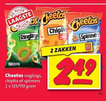 Nettorama Cheetos ringlings, chipito of spinners aanbieding