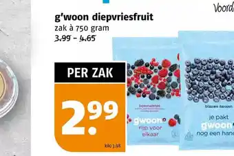 Poiesz G'woon diepvriesfruit aanbieding