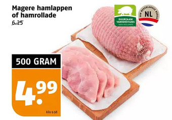 Poiesz Magere hamlappen of hamrollade aanbieding