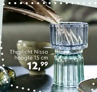 Happy@Home Theelicht Nissa 15 cm aanbieding