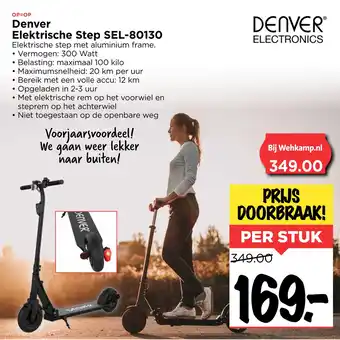 Vomar Voordeelmarkt Denver Elektrische Step SEL-80130 aanbieding