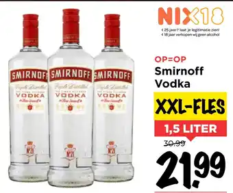 Vomar Voordeelmarkt Smirnoff Vodka 1.5 liter aanbieding