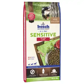 Zooplus 15kg bosch sensitive lam & rijst hondenvoer aanbieding