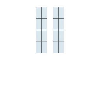 Praxis Cando isolatieglas glas-in-lood 8-ruits 88x201cm aanbieding