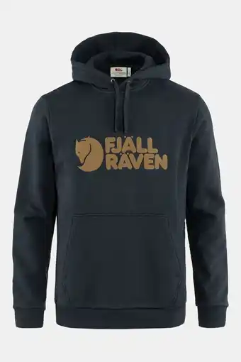 Bever Fjällräven fjällräven logo hoodie m blauw aanbieding