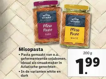 Lidl Vitasia Japanese Style Misopasta 200 g aanbieding