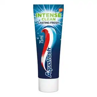 Coop Aquafresh tandpasta intense clean long lasting aanbieding