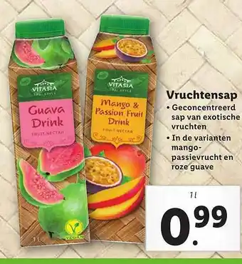 Lidl Vitasia Thai Style Vruchtensap 1l aanbieding