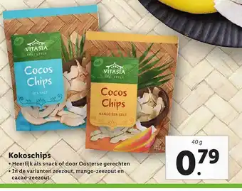 Lidl Vitasia Thai Style Kokoschips 40g aanbieding