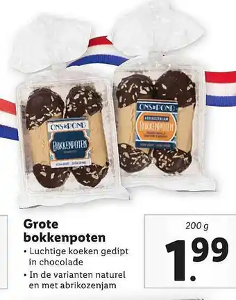 Lidl Ons & Pond Grote Bokkenpoten 200g aanbieding