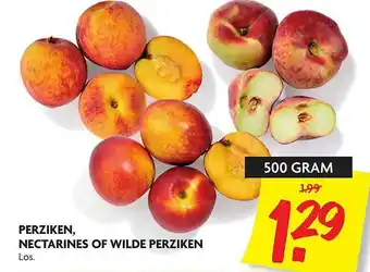 Dekamarkt Perziken, Nectarines Of Wilde Perziken 500 gram aanbieding