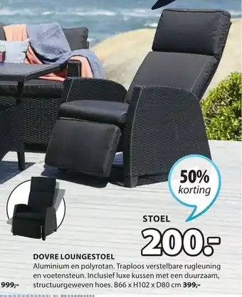 Jysk Dovre Loungestoel B66xH102xD80 cm aanbieding