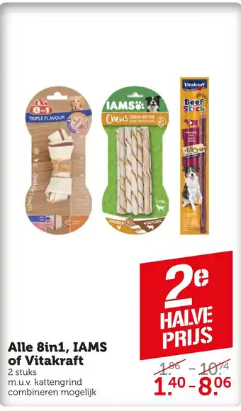 Coop Alle 8in1, iams of vitakraft aanbieding