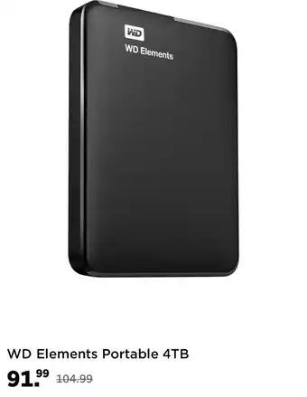 Coolblue WD Elements Portable 4TB aanbieding