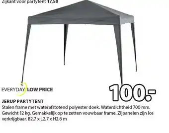 Jysk Jerup partytent aanbieding